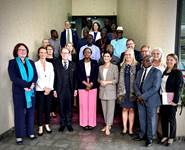 Að loknum fundi með ECOWAS, samtökum ríkja í Vestur-Afríku. - mynd