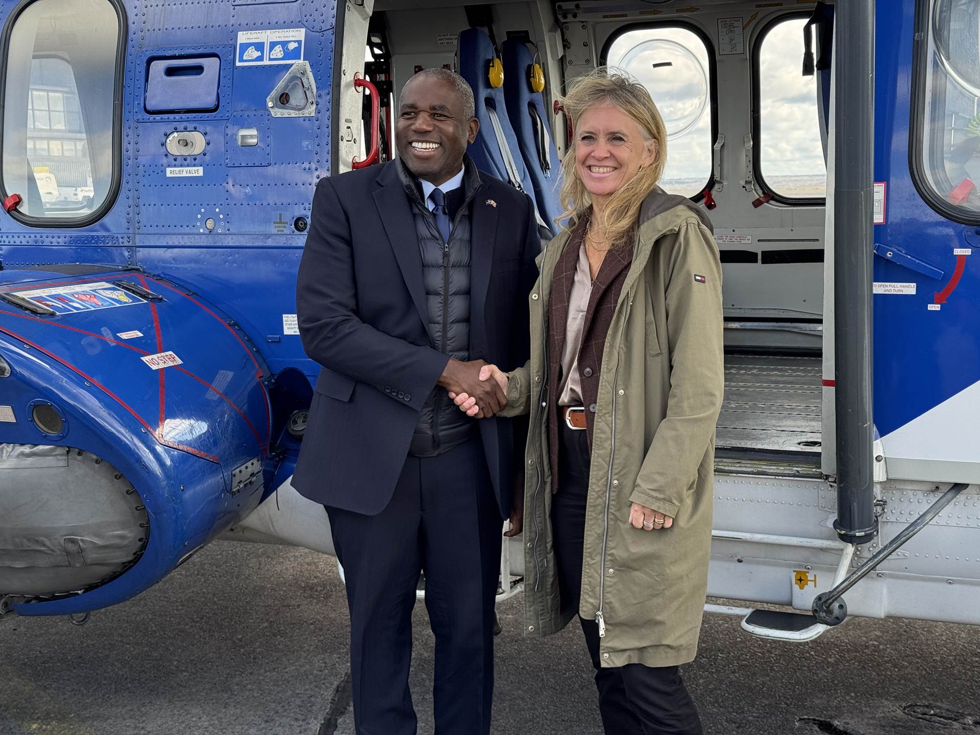 Þorgerður Katrín Gunnarsdóttir utanríkisráðherra ásamt David Lammy utanríkisráðherra Bretlands. - mynd