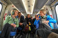Úr útsýnisflugi með þyrlu Landhelgisgæslunnar. - mynd