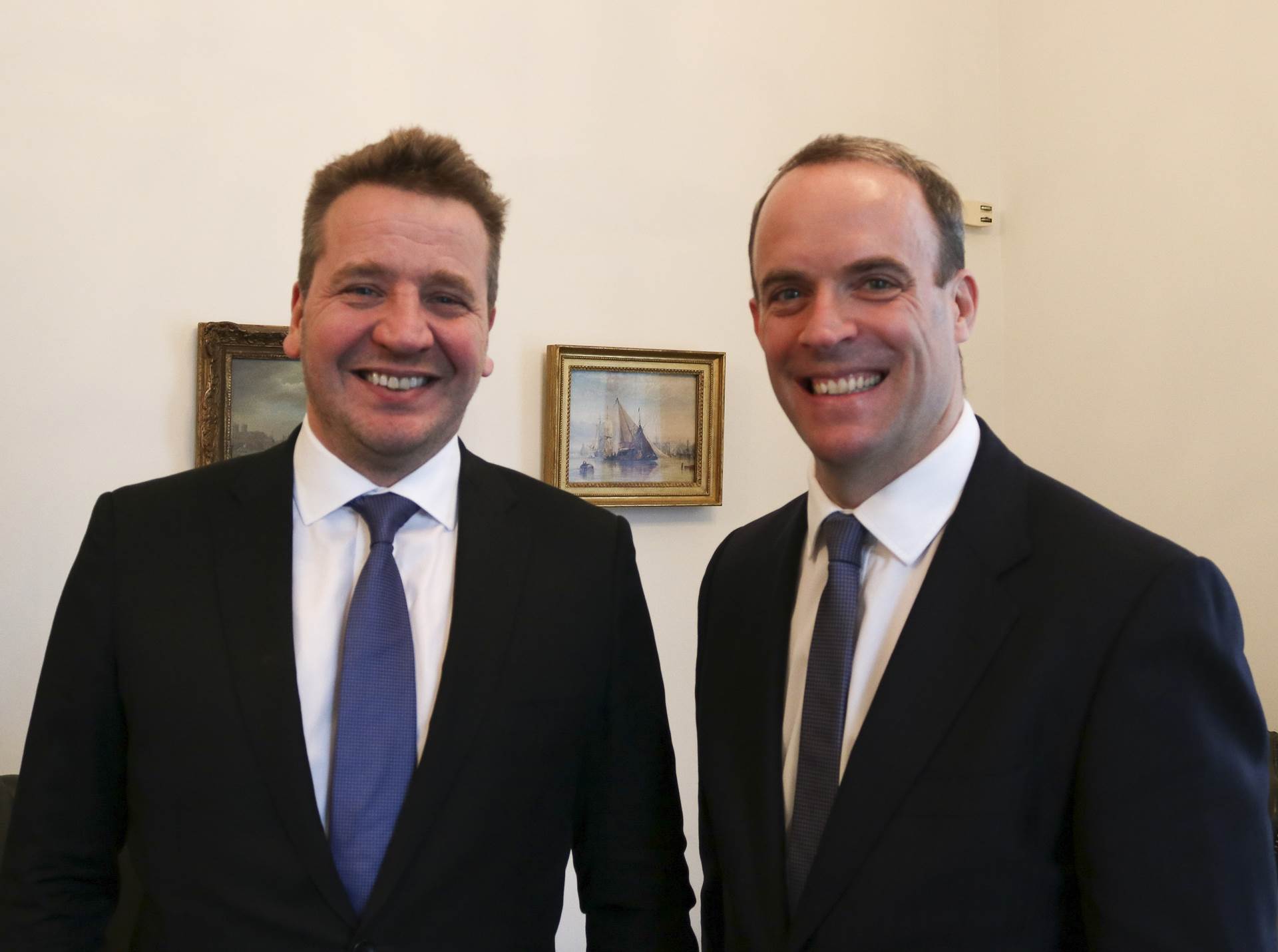 Guðlaugur Þór og Dominic Raab - mynd