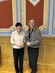 Þorgerður Katrín ásamt Ine Eriksen Søreide formanni utanríkis- og varnarmálanefndar norska Stórþingsins. - mynd