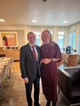 Þorgerður Katrín og Espen Barth Eide utanríkisráðherra Noregs. - mynd