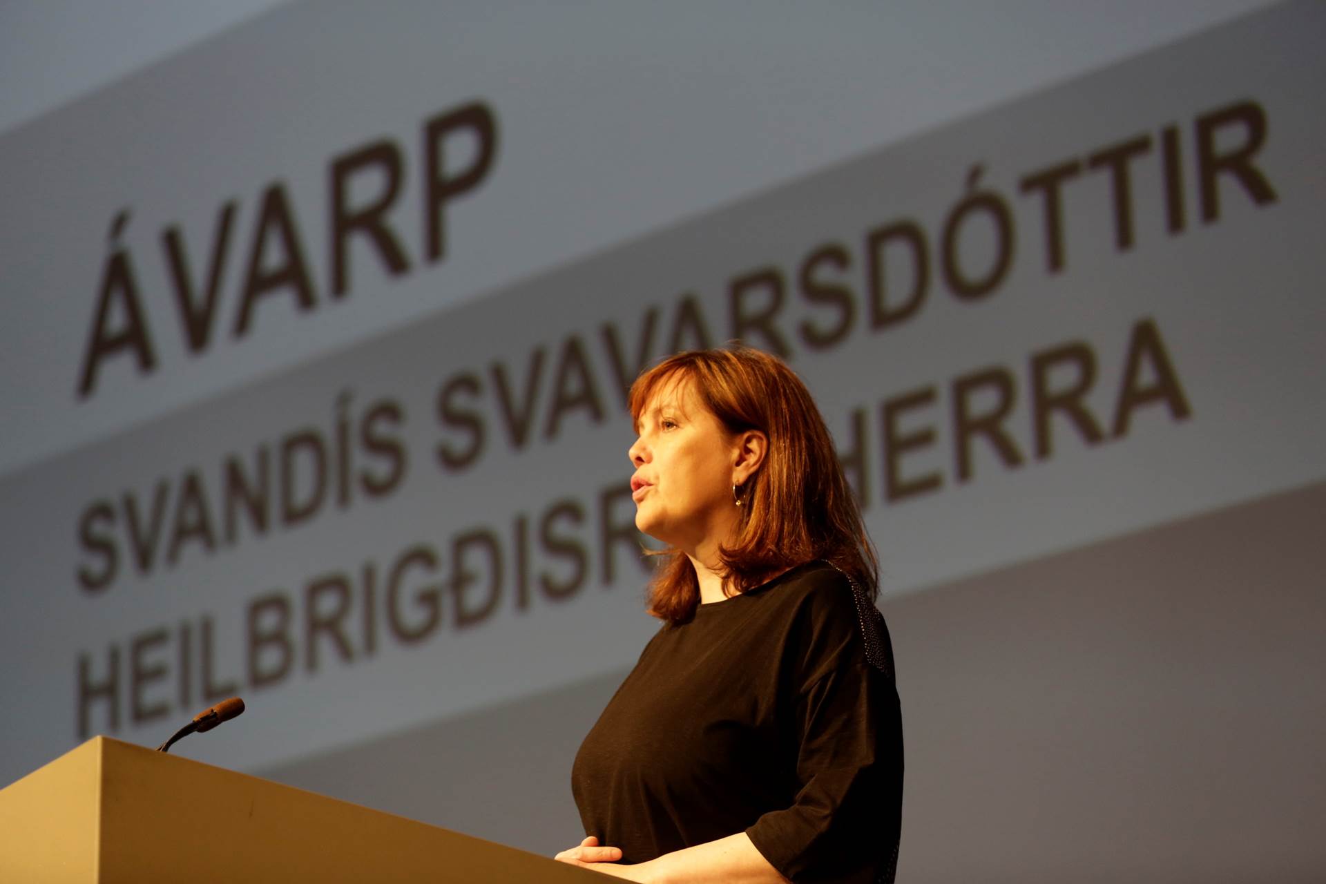 Svandís Svavarsdóttir á ársfundi Landspítala 2018 - mynd