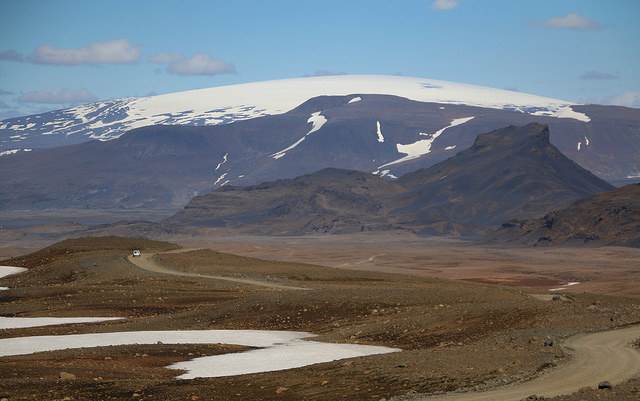 Eiríksjökull af Kaldadal - mynd