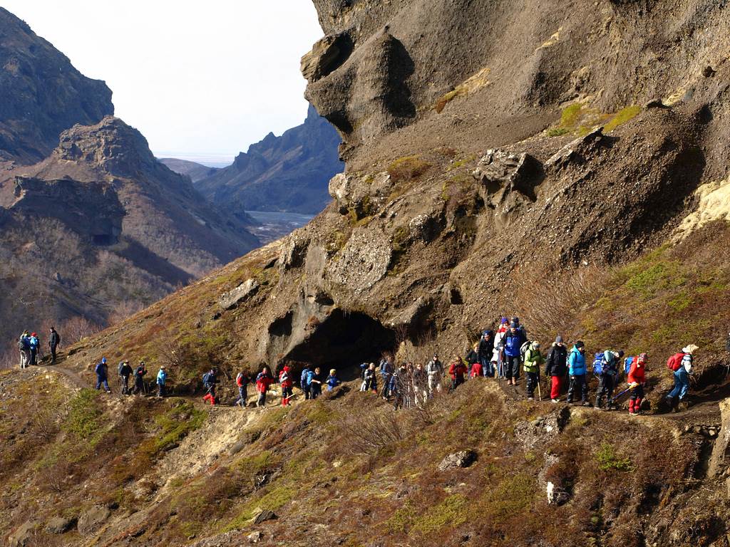 Gönguhópur í Þórsmörk - mynd