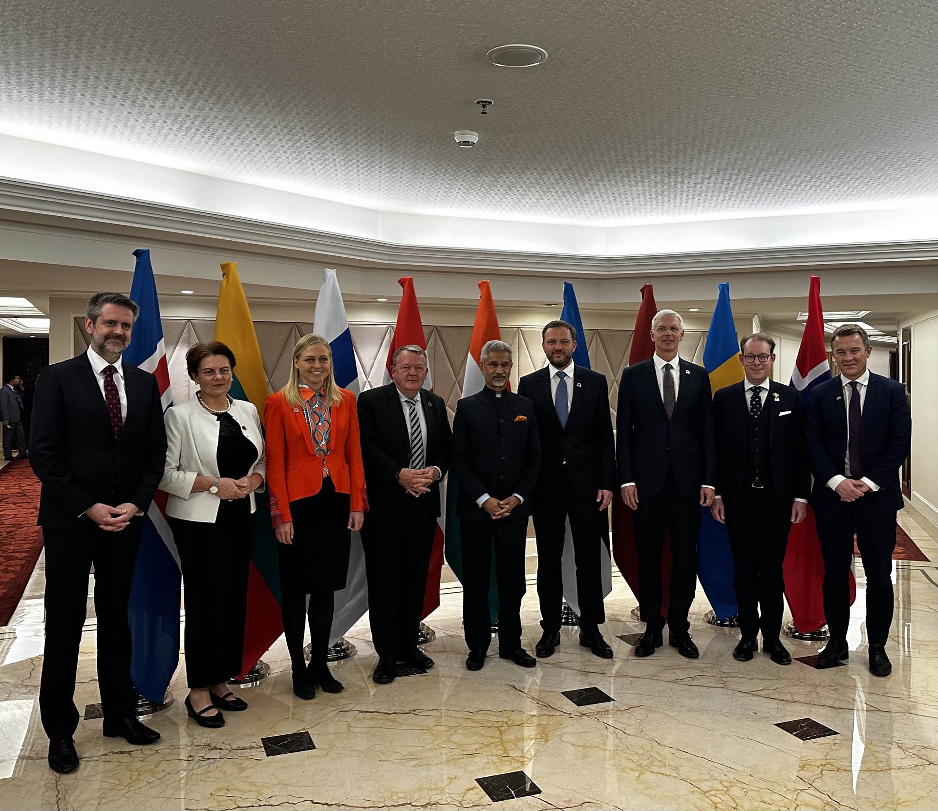 Representatives from the NB8 countries along with Subrahmanyam Jaishankar, Foreign Minister of India. - mynd