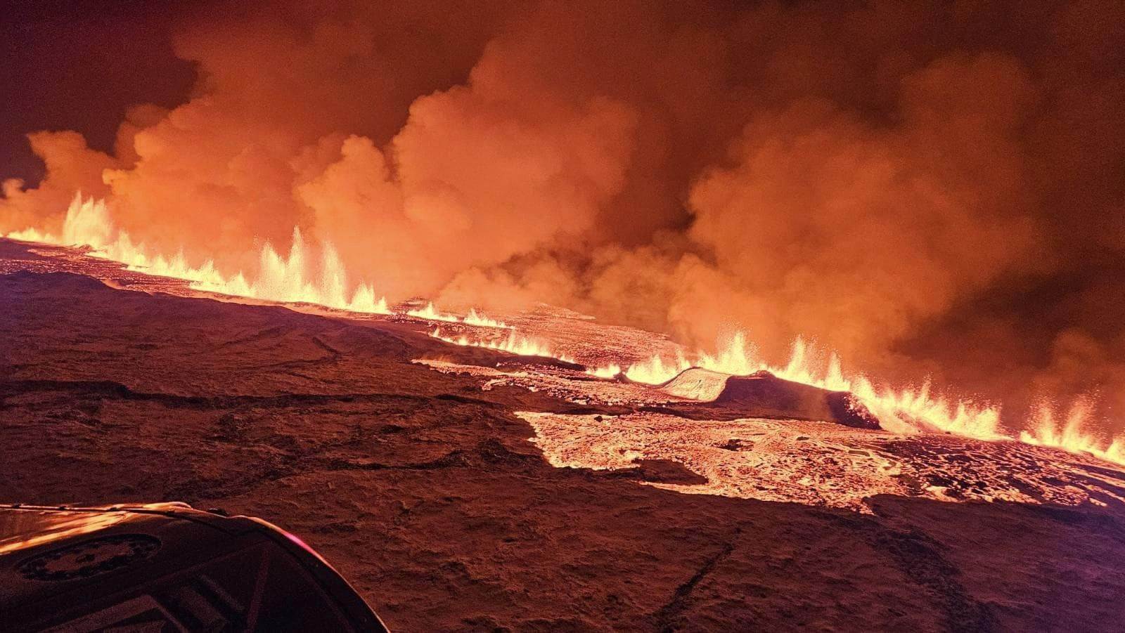 Reykjanes volcanic eruption, 19 December 2023 - mynd