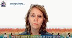 Auðbjörg Halldórsdóttir fastafulltrúi Íslands gagnvart UNESCO flutti myndbandsávarp - mynd