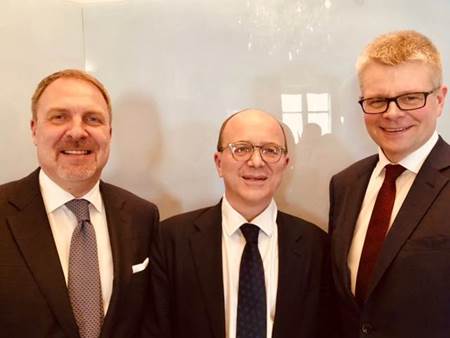 Krisján Andri Stefánsson, André Gattolin, öldungardeildarþingmaður og Einar Gunnarsson