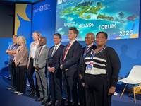 Umhverfisráðherra tók þátt í pallborðsumræðum á World Island Forum í Nice - mynd