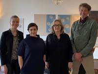 Guðrún Þorgeirsdóttir, Dr. Vilborg Bjarnadóttir, Estrid Brekkan och Anders Norlin - mynd