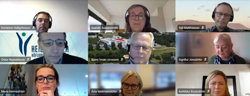 Frá fundi heilbrigðisráðherra með forstjórum og fulltrúum heilbrigðisráðuneytisins