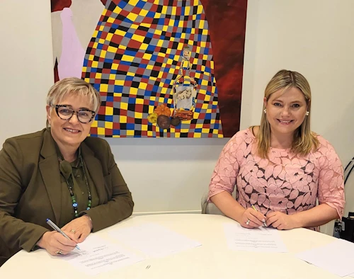 Sigríður Kristinsdóttir sýslumaður á höfuðborgarsvæðinu og Lilja Dögg Alfreðsdóttir menningar- og viðskiptaráðherra.