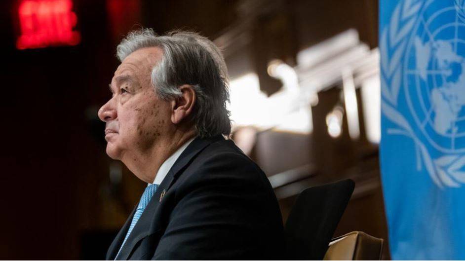 António Guterres aðalframkvæmdastjóri Sameinuðu þjóðanna. Ljósmynd: UN/Mark Garten - mynd