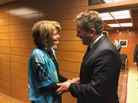 Ráðherra ásamt Lisu Murkowski, öldungardeildarþingmanni frá Alaska - mynd