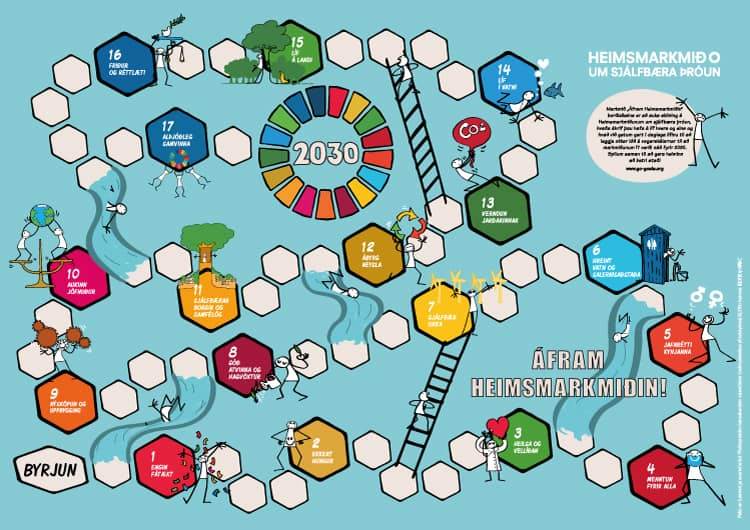 Nýtt borðspil um Heimsmarkmiðin - mynd