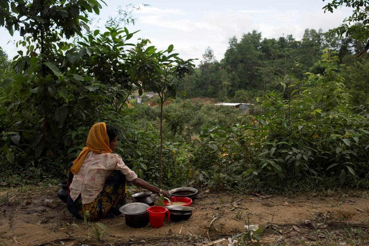 Róhingja flóttakona í Bangladess. Ljósmynd: Rauði krossinn. - mynd