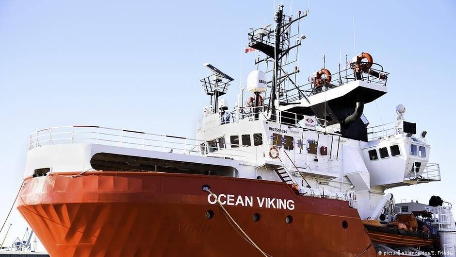 Björgunarskipið Ocean Viking. - mynd