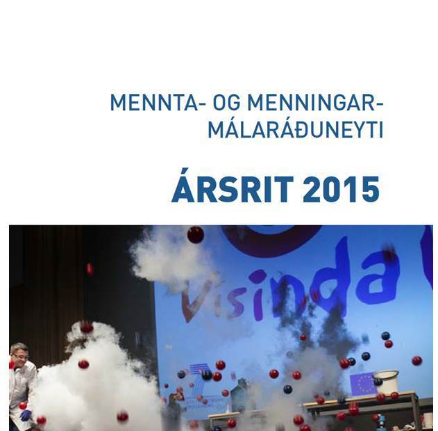 Ársrit mennta- og menningarmálaráðuneytis 2015 er komið út - mynd