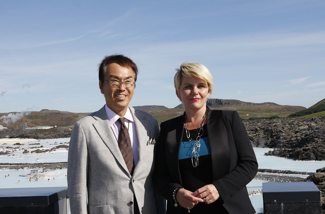 Nobuteru Ishihara og Ragnheiður Elín Árnadóttir