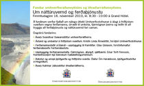 Náttúra og ferðaþjónusta