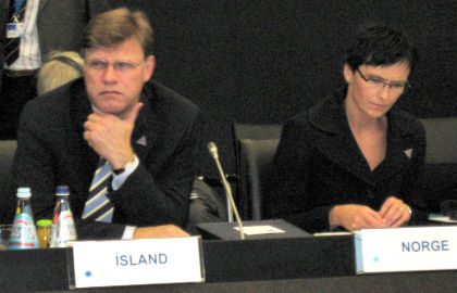 Árni M. Mathiesen og Heidi Grande Røys