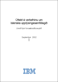 Úttekt á verkefninu um íslenska upplýsingasamfélagið