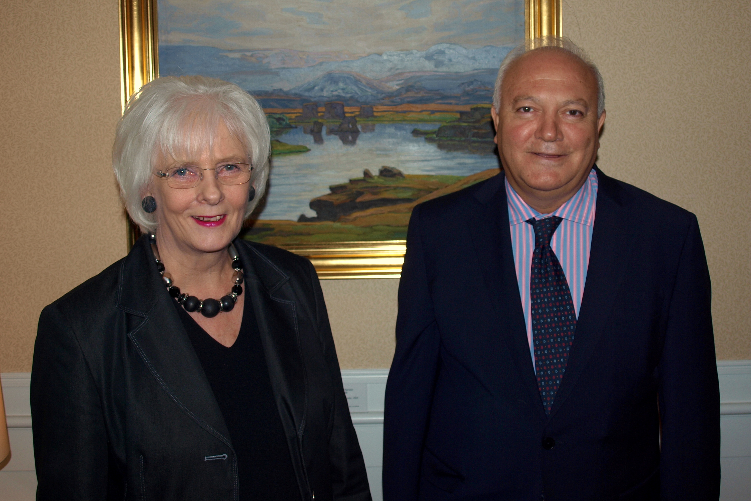 Jóhanna Sigurðardóttir og Miguel Angel Moratinos