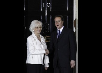 Jóhanna Sigurðurdóttir forsætisráðherra og David Cameron 19. janúar 2011