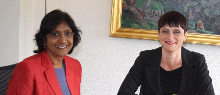 Navi Pillay og Ragna Árnadóttir.