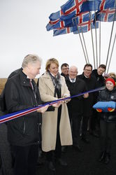 Innanríkisráðherra vígði Norðausturveg milli Hringvegar og Vopnafjarðar í dag.