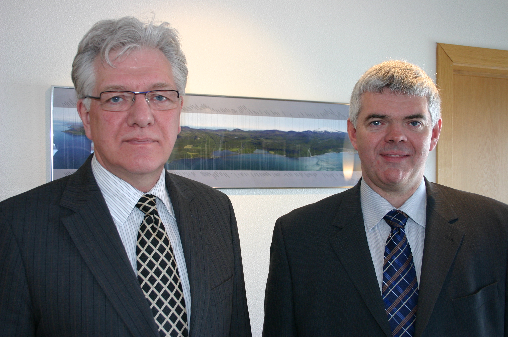 Sturla Böðvarsson samgönguráðherra og Magnús Stefánsson félagsmálaráðherra.