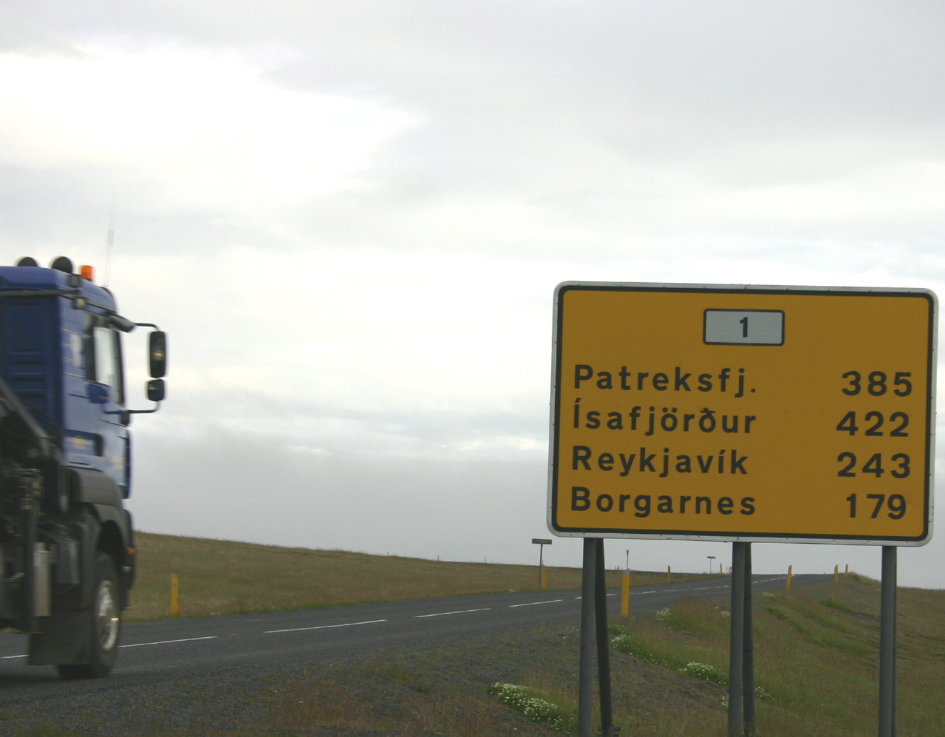 Umferðarmynd frá Hringveginum