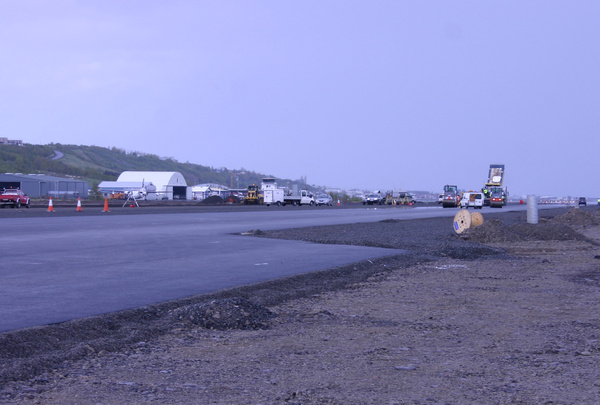 Unnið að framkvæmdum á Akureyrarflugvelli