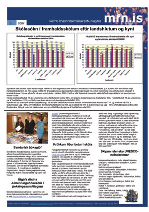 Vefrit menntamálaráðuneytis - 5. tbl. 2007