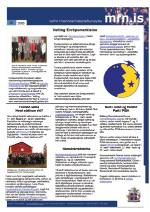 Vefrit menntamálaráðuneytis 26. tbl. 2005