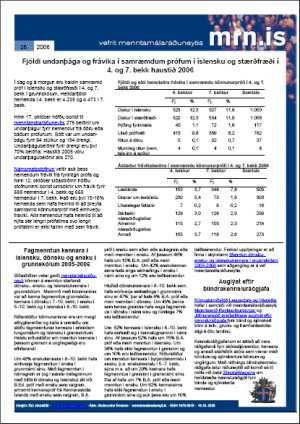 Vefrit menntamálaráðuneytis - 26. tbl. 2006