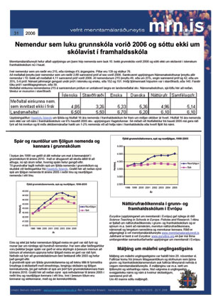 Vefrit menntamálaráðuneytis - 31. tbl. 2006