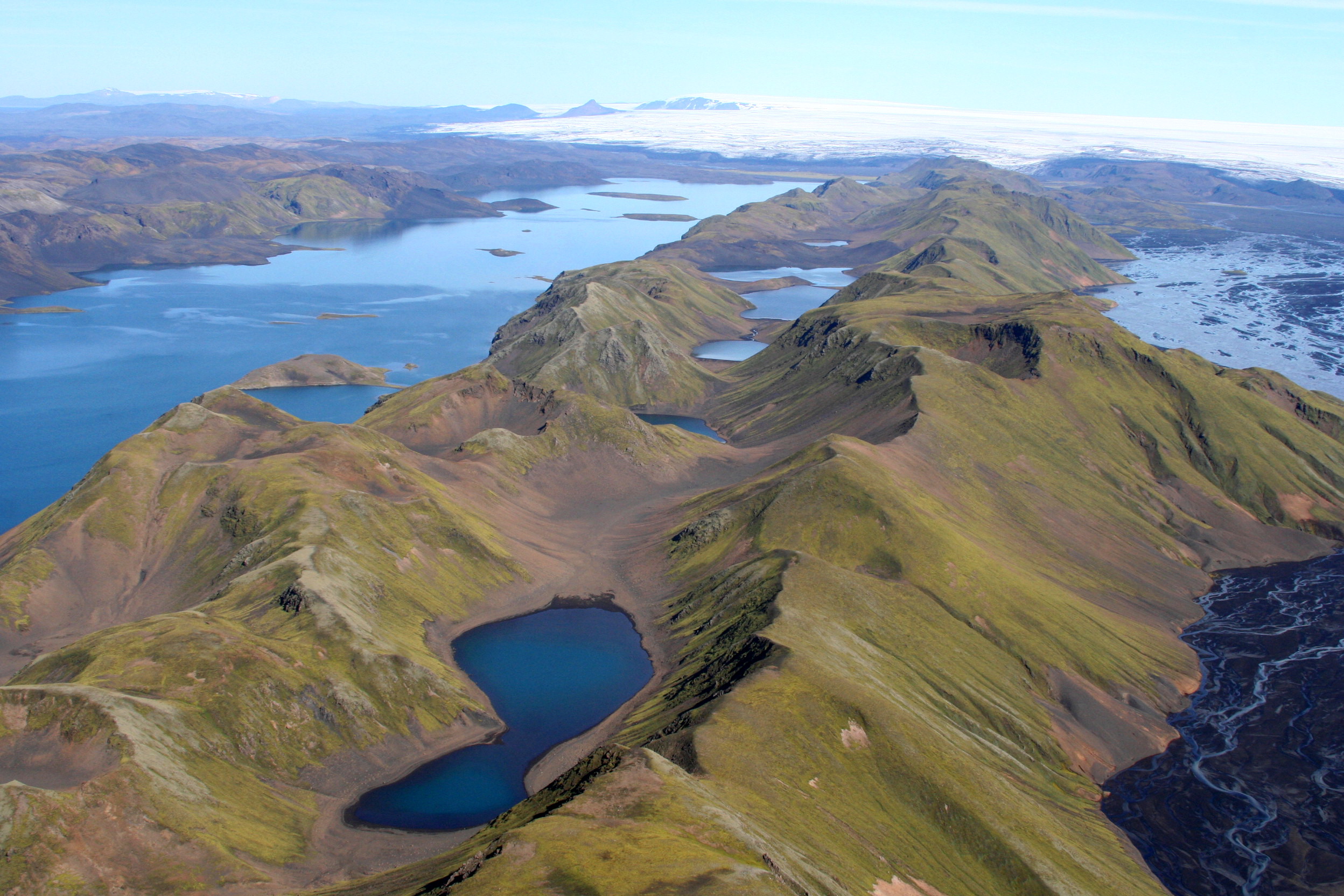 Langisjór, Fögrufjöll og Skaftá