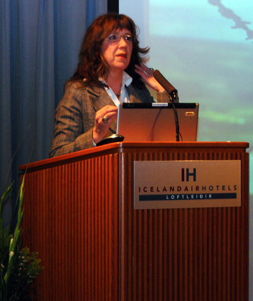 Kolbrún Halldórsdóttir umhverfisráðherra á ársfundi Umhverfisstofnunar 2009