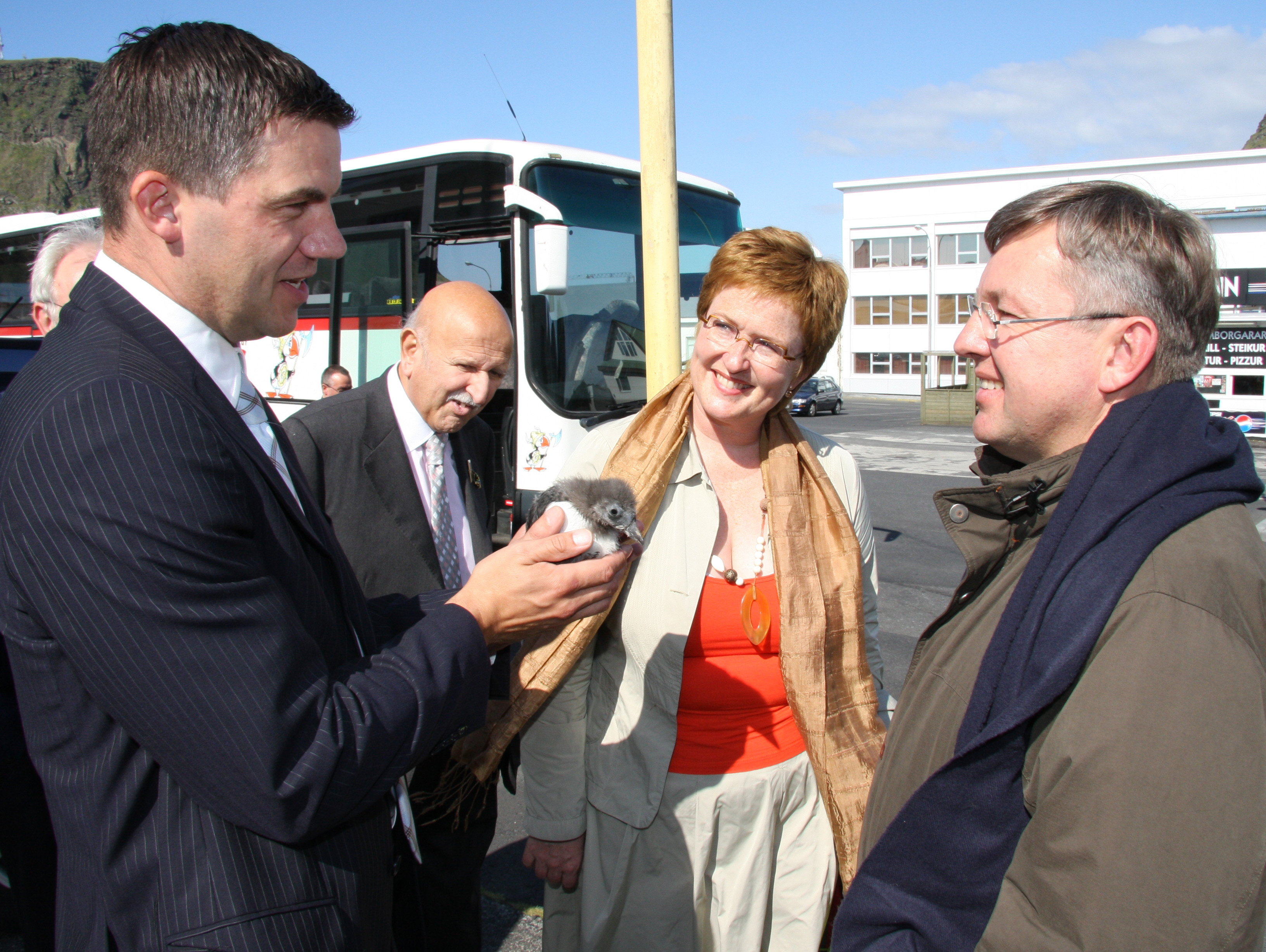 Elliði Vignisson, Þórunn Sveinbjarnardóttir og Marthinus van Schalkwyk