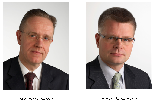 Bendikt Jónsson og Einar Gunnarsson
