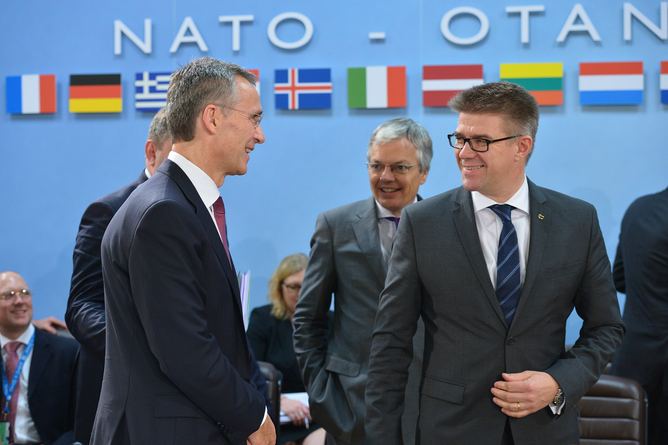 Jens Stoltenberg og Gunnar Bragi.