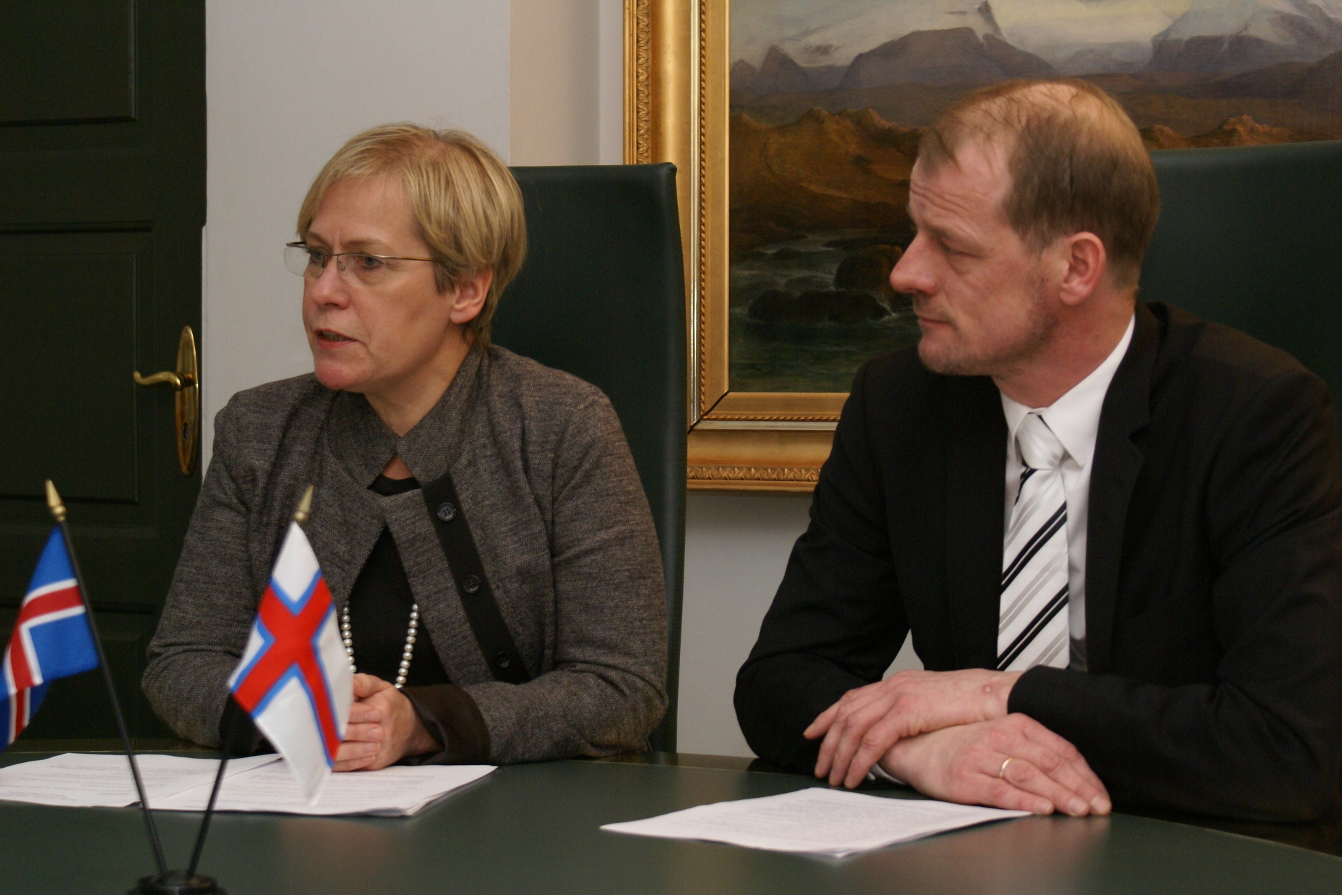 Ingibjörg Sólrún Gísladóttir og Jørgen Niclasen