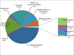 Útgjöld velferðarráðuneytisins 2011 í milljónum króna