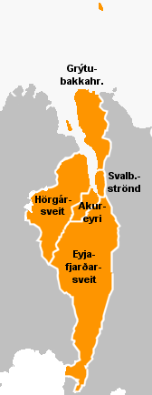 Eyjafjörður: Þjónustusvæði fatlaðs fólks