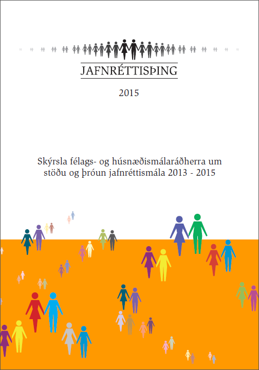 Staða og þróun jafnréttismála 2013 - 2015 - Forsíða skýrslu